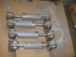 Adjustable limit stops with 4 inch max movement